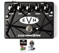 MXR EVH5150 - Paquete de pedal Overdrive con paquete de selección Dunlop y afinador Snark