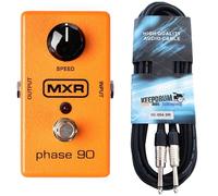 MXR M101 Phase 90 - Dispositivo de efectos analógico, pedal de fásero vintage + cable de guitarra keepdrum