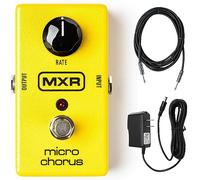 MXR M148 Micro Chorus Pedal de efectos para guitarra, paquete con fuente de alimentación y cable de instrumento