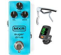 MXR M294 Sugar Drive Pedal Bundle con Dunlop Trigger Capo y afinador