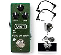 MXR M299 Carbon Copy Mini Analog Delay Bundle con 2 Patch Cables y Dunlop ECB003 Fuente de alimentación