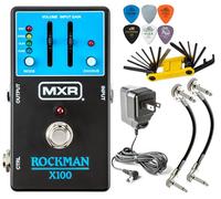 MXR MX100 Rockman X100 Pedal de efectos de procesador de tono analógico Scholz Amp Reproducción con paquete Tonebird con fuente de alimentación Dunlop de 9 V, herramienta Groovetech, cable de conexión