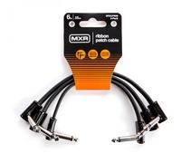 JIM DUNLOP MXR Cable Parche de Cinta 6 pulgadas | 15 cm - Pack de 3, Ángulo Recto de 1/4 de pulgada (3PDCPR06)