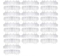 MXRFACTory Cosméticos Dientes Temporales Simulación De Silicona Arriba Y Abajo Presionarse Dentadura Frenillos Blanqueadores Reutilizable Braces Cubren Dientes Imperfectos Hombres y Mujeres,13pairs