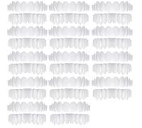 MXRFACTory Cosméticos Dientes Temporales Simulación De Silicona Arriba Y Abajo Presionarse Dentadura Frenillos Blanqueadores Reutilizable Braces Cubren Dientes Imperfectos Hombres y Mujeres,14pairs
