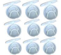 MXRFACTory Dentadura Dental Carillas Cosméticos Dientes Dentaduras Superiores e Inferiores Temporales Instantáneos Comodidad Broche de Presiónpara Blanqueamiento Dientes Malos Reutilizable,9pairs