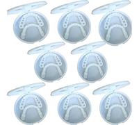 MXRFACTory Dentadura Dental Gel de Sílice Kit De Dientes Temporales Dientes Estéticos Cosméticos Dentadura Postiza Superior E Inferior Reutilizable Y Extraíble Cuidado Dental Hombres y Mujeres,8pairs