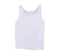 MXRGUMVI Camiseta a escala 1/6, chaleco sin mangas, accesorios para figuras de soldados masculinos de 12 pulgadas, blanco, 3.75 pulgadas