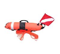 MXRGUMVI Flotador de boya con cuerdas de 25 m para buceo libre, pesca con lanza, rojo, 83 x 25 x 25 cm