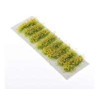 MXRGUMVI Grupos de vegetación de flores en miniatura, modelo militar, material de bricolaje, amarillo