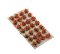 MXRGUMVI Grupos de vegetación de flores en miniatura, modelo militar, material de bricolaje, color naranja