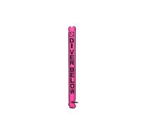 MXRGUMVI Marcadores de superficie de buceo TPU a prueba de explosiones, tubo de señal de boya subacuática, inflado, equipo de salchicha, color rosa fluorescente
