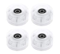 MXRGUMVI Paquete de 4 ruedas de patines con rodamientos para monopatín de doble fila RGB