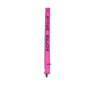 MXRGUMVI SMB - Boquilla inflable para buceo, visibilidad de seguridad, marcador de superficie, boya debajo del tubo de señal de salchicha, accesorio de buceo flotante, color rosa fluorescente