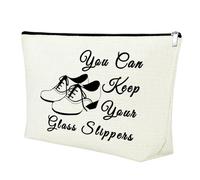 Mxrymvu Bolsa de maquillaje para amantes de la danza, regalo para niñas, Puedes guardar tus pantuflas de cristal