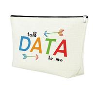 Mxrymvu Bolsa de maquillaje para analistas de comportamiento, regalos científicos de investigación, bolsa con cremallera, regalos de ciencia de datos, bolsa de viaje, regalos de computadora para