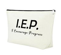 Mxrymvu Bolsa de maquillaje para maestros de educación especial, I.E.P I Fomentar el progreso