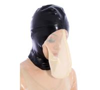 MXRYSQY Capucha De Látex Con Bolsa De Respiración De Respiración Sellada Cremallera Trasera para Cosplay Fiesta Ropa de Club(Size:m)