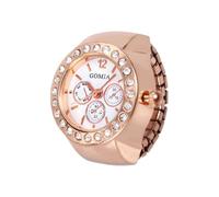 Mxshc Anillo de reloj para mujer, reloj analógico vintage, anillo de reloj de visualización precisa, anillo de reloj para hombres y mujeres