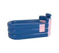 Mxshc Bañera hinchable,Bañera hinchable para adultos,Bañera de SPA plegable para exteriores e interiores - Bañera de hielo portátil para adultos, bañera fría con reposacabezas, soporte Lumbar,