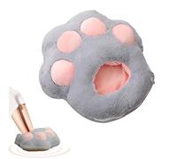 Mxshc Calentador de pies debajo del escritorio - Lindo calentador de pies calentado de felpa suave con almohadilla térmica,Calentadores de de pata de gato, zapatos cálidos de felpa con