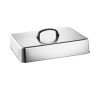 Mxshc Cúpula Fundente para Plancha - Tapa rectangular de acero inoxidable resistente al calor - Cubierta para Plancha - Para cocinar en barbacoa, parrilla, fogata: hamburguesas, verduras, carne