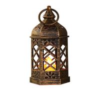 Mxshc Lámparas Decorativas,Portavelas LED para Decoración de Halloween | Decoración Retro para Interior Exterior Dormitorio Salón Cocina Estantería Ventana Chimenea - Para Jardín Puerta Cocina
