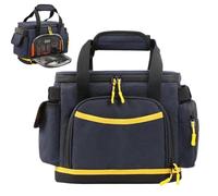 Mxshc Organizador de cables de carga de viaje, bolsa impermeable para estación de energía, accesorios a prueba de golpes, bolsa de transporte de tela Oxford para caravanas, senderismo, viajes, S