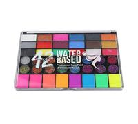 Mxshc Paleta de Maquillaje Facial | Paleta de Maquillaje de 42 Colores para Halloween,Pintura para Cara y Cuerpo para Niños y Adultos para Fiestas Teatro y Disfraces