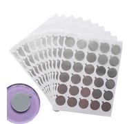 Mxshc Pegatizas de aluminio de pegamento de pestañas, pegatinas de pegamento de aluminio Extensiones de pestañas | Pie de pegamento de de pegamento impermeable almohadillas de papel de aluminio |