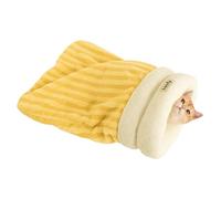 Mxshc Saco De Dormir para Gatos - Cama Cálida Tipo Cueva Invernal para Mascotas - Cama Mullida para Gatos en Interiores Exteriores Viajes Dormitorio Coche Balcón Patio