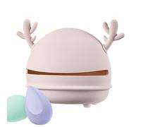 Mxshc Soporte para esponja de maquillaje, contenedor para esponja facial - Soporte de secado de esponja de maquillaje de silicona ventilada | Caja portátil a prueba de polvo del tenedor de la esponja