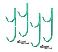 Mxshc Sujetador Para Redes De Piscina | Soporte Para Mangueras De Aleación De Aluminio | 4 Piezas Gancho Organizador Multifuncional para Cepillos de Piscina, Redes de Skimmer, Mangueras y Rastrillos