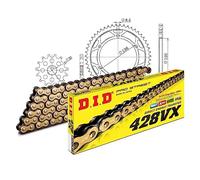 MXT Juego de cadena DID de acero 428VX/136 con cierre de clip para Yamaha TZR 125 ccm año de fabricación 1993-1999