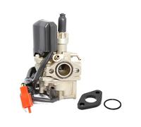 MXT Juego de carburador Standard 12 mm completo con adaptador de estrangulador eléctrico y junta compatible con Herkules Peugeot Speedfight 1 2 Sachs