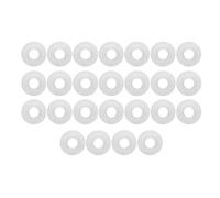 Mxtech - Tapa de silicona blanca para botella, paquete de 25, moderna tapa redonda de vidrio