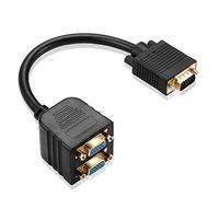 MXtechnic 1 VGA macho a 2 vga hembra VGA monitor divisor Cable 25 cm