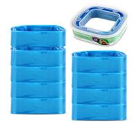 MXTIMWAN 10 Piezas Recambios Cubos de Pañales, 4,5m Bolsas de Recambio para Cubos de Pañales, Bolsa de Relleno para Papelera Pañales Bebe Compatible con el Cubo de Arena para Gatos