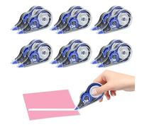 MXTIMWAN 12 Piezas Cinta Correctoras, 12m x 5mm Cinta Correctora Roller Pocket con Capuchón Protector,Mini Cinta Correctora Correction Tape Material Escolar y Papeleria para Material Oficina Hogar