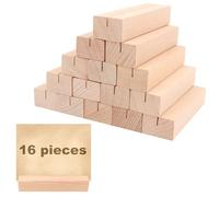 MXTIMWAN 16 Piezas Soportes Tarjetas de Madera Rectangular, Titulares de Tarjetas, Tocón Clips para Restaurantes, Bodas, Banquetes, Fiestas y Celebraciones, 10 x 3 x 2 cm