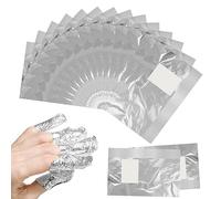 MXTIMWAN 200 Piezas Almohadillas para Quitar Esmalte de Uñas, Quitaesmalte de Papel de Aluminio, lámina de aluminio para esmalte de uñas, Herramienta Conveniente para Quitar Esmalte de Uñas