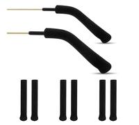 MXTIMWAN 3 Pares Fundas de Patillas Antideslizantes para Almohadillas de Gafas,Retenedores de Gafas Soporte Antideslizante,Universales Común Gancho para Oreja Antideslizante para Gafas,Negro