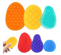 MXTIMWAN 6 Piezas Fidget Toys Sensory Stone, Piedras de Juguetes Sensoriales Silenciosas, Juguetes Antiestrés Piedra de Preocupación Texturizada para los Juguetes de Entretenimiento y Estrés Calmantes