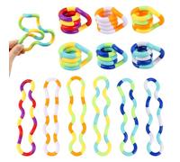 MXTIMWAN Juguete Mano Fidget Twister, 6 Piezas Tangle Fidget Toy, Fidget Twister Juguetes de Mano, Juguete de Descompresión Retorcido, para Niños y Adultos, Juguete de Coordinación de Ojos y Mano