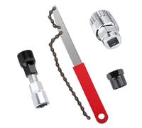 MXTIMWAN Llave Cadena de Bicicleta, Látigo y Cadena Látigo con Cassette, Desmontables Bicicleta, Extractor de Piñones Bielas de Bicicleta, Juego de Herramientas Cadena de Bicicle