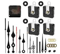 MXTIMWAN Mecanismo Reloj Cuarzo Movimiento Silencioso, Mecanismo Reloj de Pared, Eje Largo y Corto Piezas Mecanismos Reloj Agujas Mecanismos péndulo, para DIY Piezas de reparación