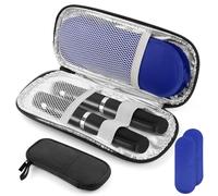 MXTIMWAN Nevera Medicamentos Portatil, Estuche Viaje, Nevera Portátil Insulina y Otros Suministros Diabéticos, Accesorio con 2 Bolsas de Hielo