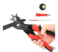 Sacabocados Cuero Agujeros de Cinturon, Maquina para Perforar Tarjetas Correas de Reloj de Piel | 2-4.5 mm