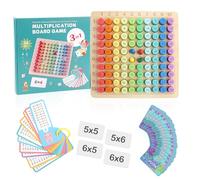 MXTIMWAN Tabla de Multiplicación, Juego de Madera Juego Tablas de Multiplicar de Madera para Niños, Aprendizaje de Multiplicación Aprendizaje de Multiplicación para Niños de Más de 3 Años
