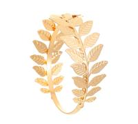 MXUHUI Pulsera vintage de hojas punk, pulsera de ramas doradas y hojas, brazalete de hoja abierta para mujer, L, aleación, No es una piedra preciosa